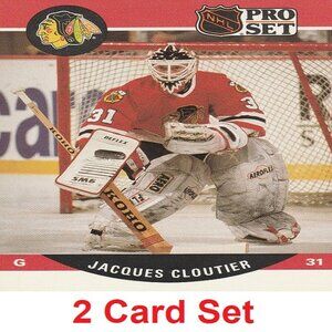 Jacques Cloutier Hockey Card Collection
